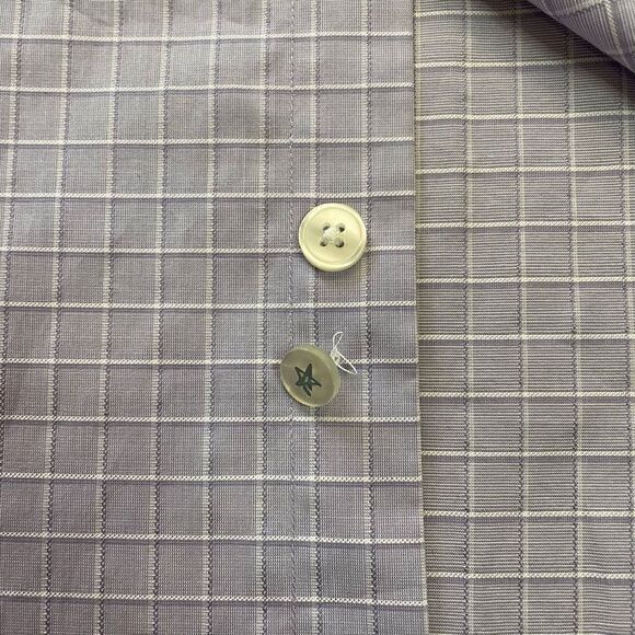 John Varvatos USA Men’s Purple Checkered Slim Fit Button Up Shirt Size XL NWT - Picture 7 of 8